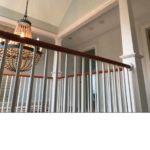 Indoor painting service, painting spindles semi gloss white